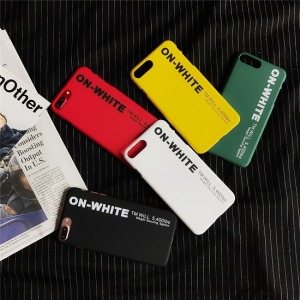 英字ON-WHITE多色手機殼-DoubleBear