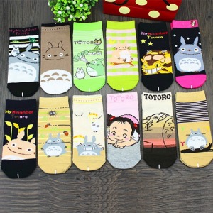 多款呆萌龍貓透氣襪子(10雙)