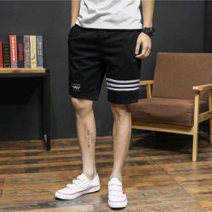 新款潮流黑灰休閒海灘褲-DoubleBear