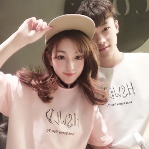 純色寬鬆色情侶衣-DoubleBear