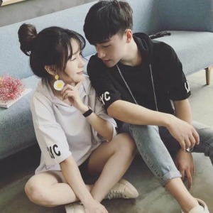 CYC寬鬆半袖帽T-DoubleBear