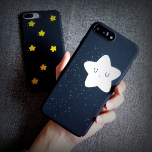 星星磨砂手機殼-DoubleBear