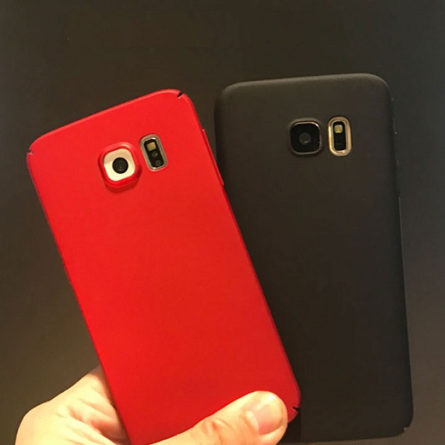 素面全包磨砂三星手機殼-DoubleBear