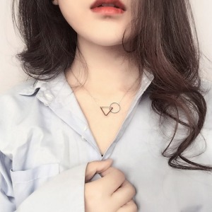 幾何形狀項鍊-DoubleBear