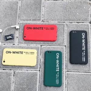 簡約ON-WHITE英字OPPO手機殼-DoubleBear