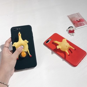 搞笑舒壓一捏下蛋雞OPPO手機殼-DoubleBear