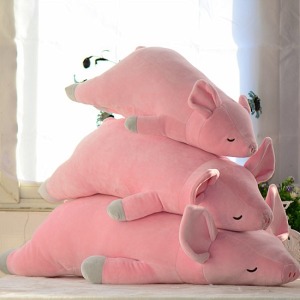 午休豬豬柔軟抱枕-DoubleBear