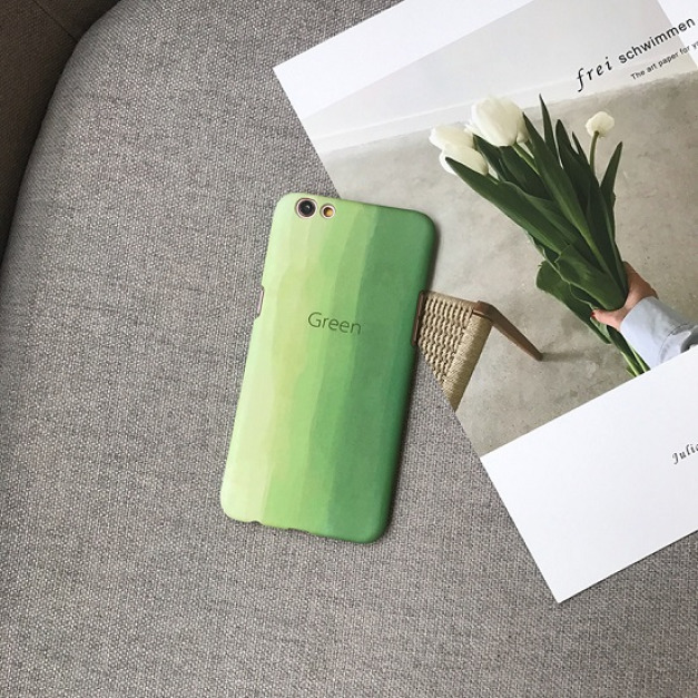 抹茶色漸層OPPO手機殼-DoubleBear