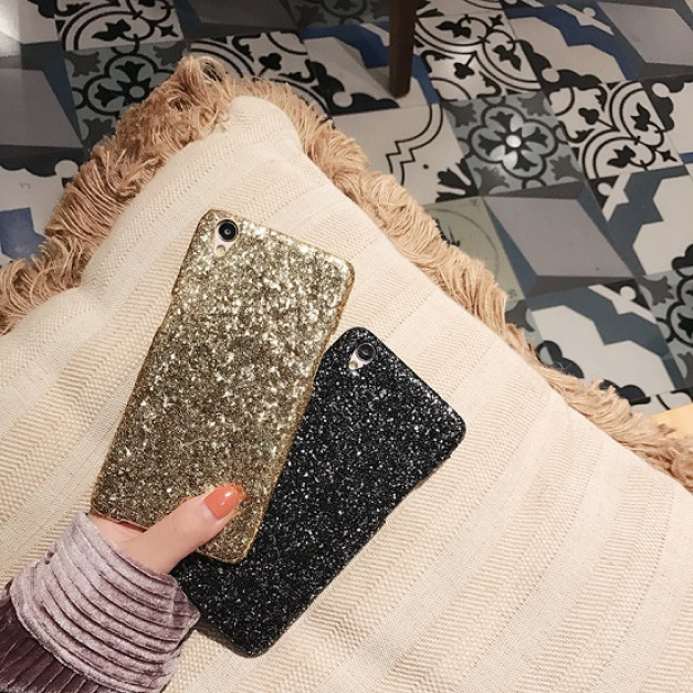 奢華閃亮金黑OPPO手機殼-DoubleBear