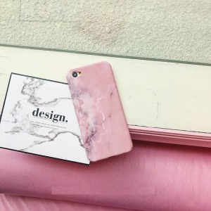 粉色大理石OPPO手機殼-DoubleBear