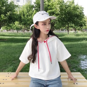 愛心短帽T-Double Bear