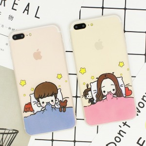 睡覺咬被子手機殼-Double Bear