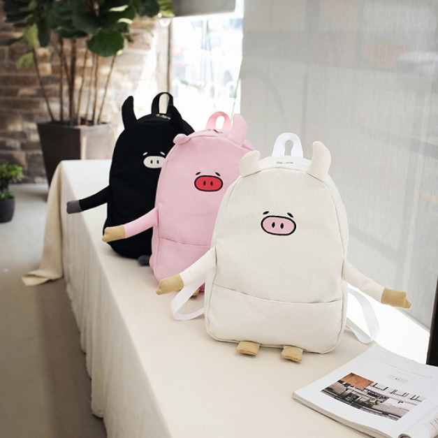 呆萌三隻小豬後背包-DoubleBear