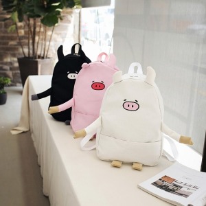 呆萌三隻小豬後背包-DoubleBear