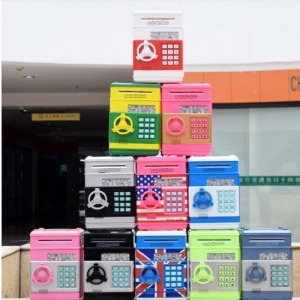 雙色混搭迷你ATM存錢筒-DoubleBear