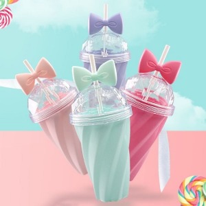 少女心蝴蝶結鑽石水杯-DoubleBear