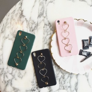 韓國愛心鏈防摔OPPO手機殼-DoubleBear