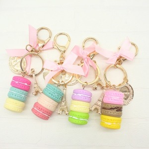 馬卡龍吊飾鑰匙圈-DoubleBear