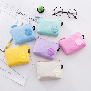 馬卡龍帆布零錢包-DoubleBear