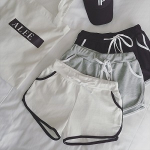 休閒抽繩夏季短褲-DoubleBear