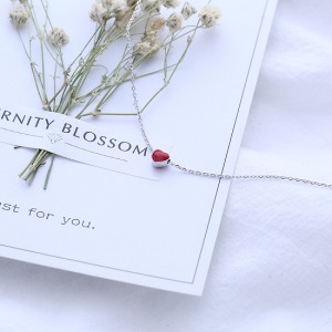 紅色愛心項鍊-DoubleBear