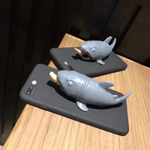 立體鯊魚捏捏OPPO手機殼-DoubleBear
