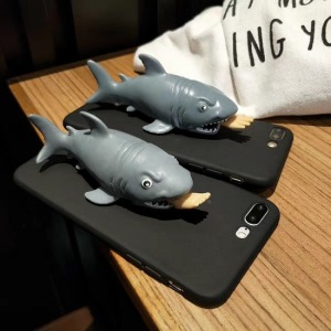 立體鯊魚舒壓手機殼-DoubleBear