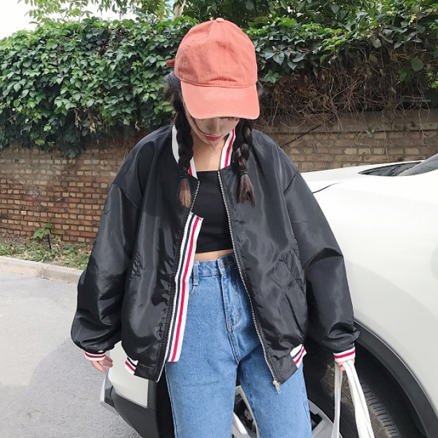 薄款棒球風外套-DoubleBear