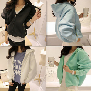 素面抽繩雙口帶外套-DoubleBear