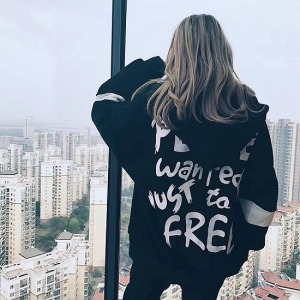 歐美帥氣中性連帽外套-DoubleBear