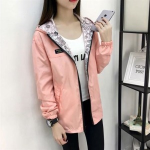 趣味漫畫塗鴉正反兩穿防風外套-DoubleBear