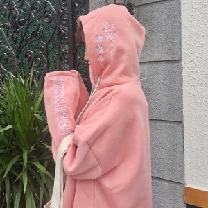 閨蜜款日系寬袖連帽上衣-DoubleBear