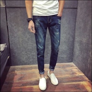 彈力修身牛仔褲-DoubleBear