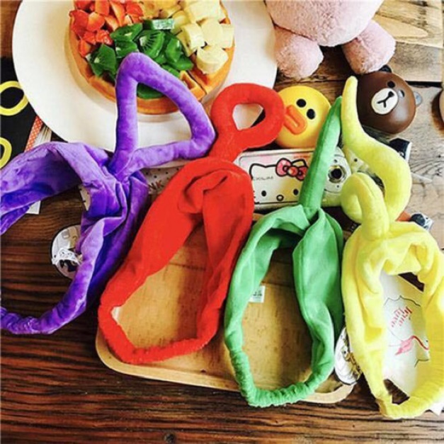 紫紅綠黃天線寶寶髮帶-DoubleBear