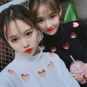 心心相印鏤空閨蜜裝-DoubleBear