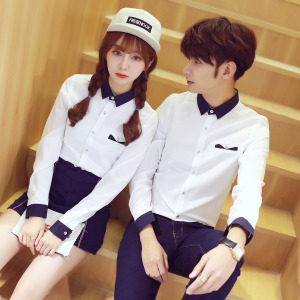 英倫文青風質感情侶襯衫-DoubleBear