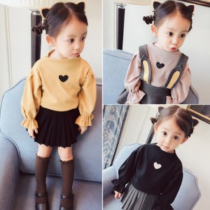 愛心泡泡公主袖上衣-DoubleBear