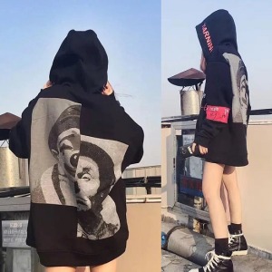 暗黑系嘻哈小丑連帽上衣-DoubleBear