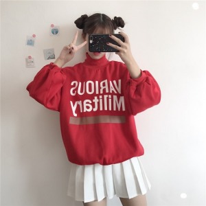 亮色系高領長袖上衣-DoubleBear