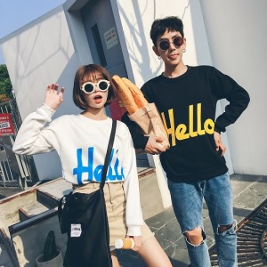 Hello你好情侶大學T-DoubleBear