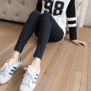 超彈力線條直筒長褲-DoubleBear