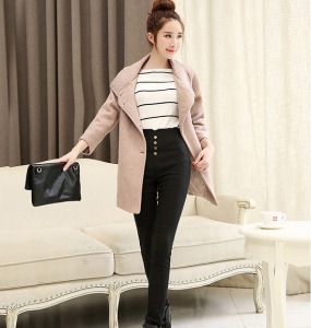 美學高腰修身長褲-DoubleBear