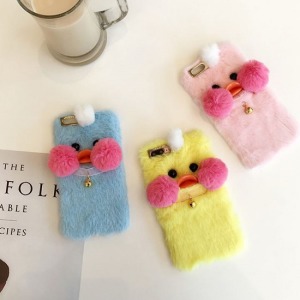 可愛絨毛立體小雞手機殼-DoubleBear