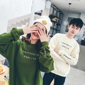 不撞衫刺繡圓領大學T-DoubleBear