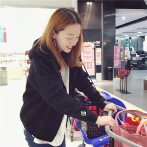 gB刺繡全素面連帽外套-DoubleBear