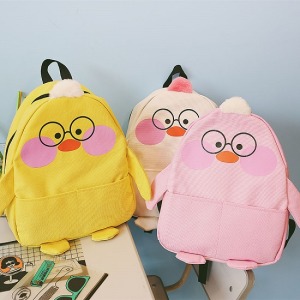 韓國可愛眼鏡小雞毛球後背包-DoubleBear
