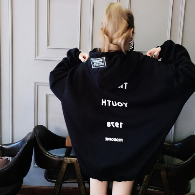 寬鬆男友風下擺拉皺外套-DoubleBear