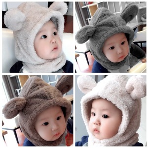 羊咩咩寶寶保暖頭套-DoubleBear