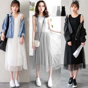 甜美內搭公主飄逸紗裙-DoubleBear