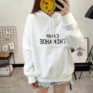 立體造型框線落肩薄款帽T-DoubleBear